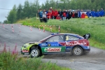 Mikko Hirvonen, Ford Focus WRC, Neste Oil Rally 2009, SS11 Leustu