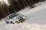 Tomi Hallia, Mitsubishi Lancer, Lipposen OP-Talvirallisprint, 1. kierros